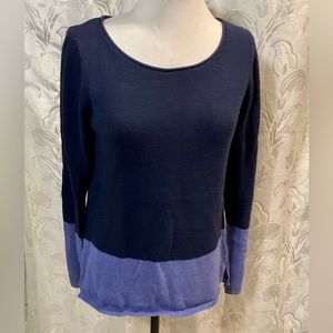 Old Navy Blue Scoop Neck Lightweight Sweater